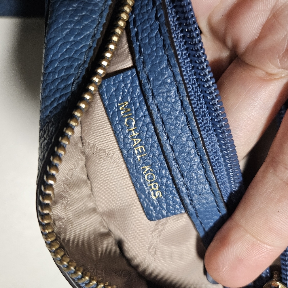 Michael Kors Leather Crossbody bag blue - Picture 5 of 14